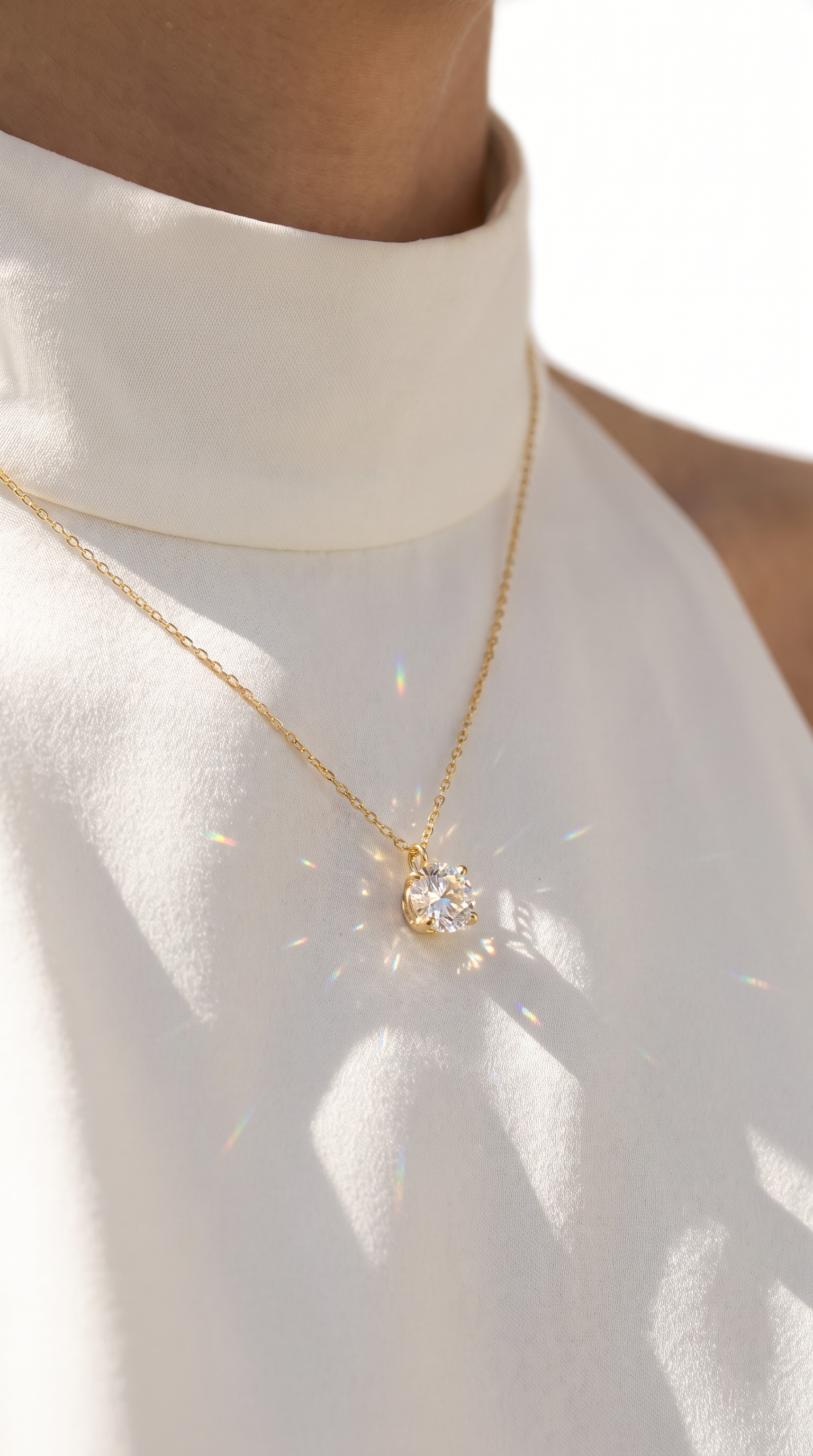 North Star Necklace Gold