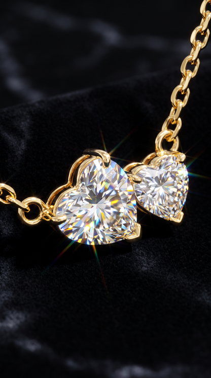 Perfect Pair Necklace Gold