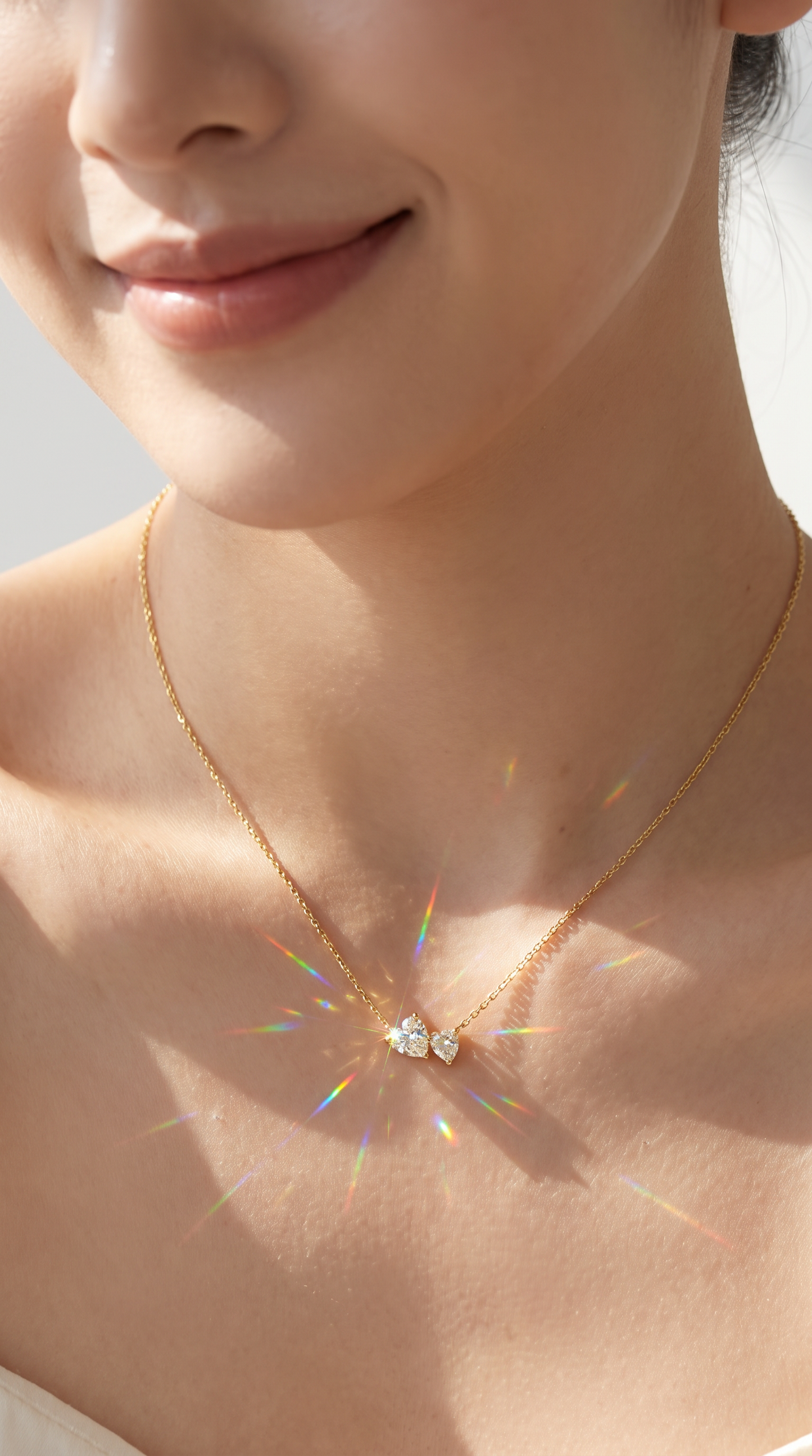 Perfect Pair Necklace Gold