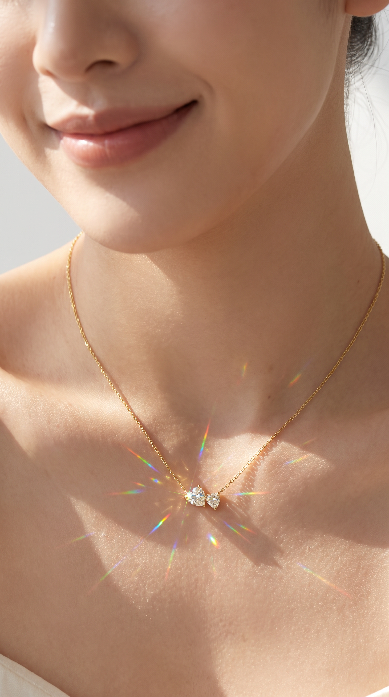 Perfect Pair Necklace Gold