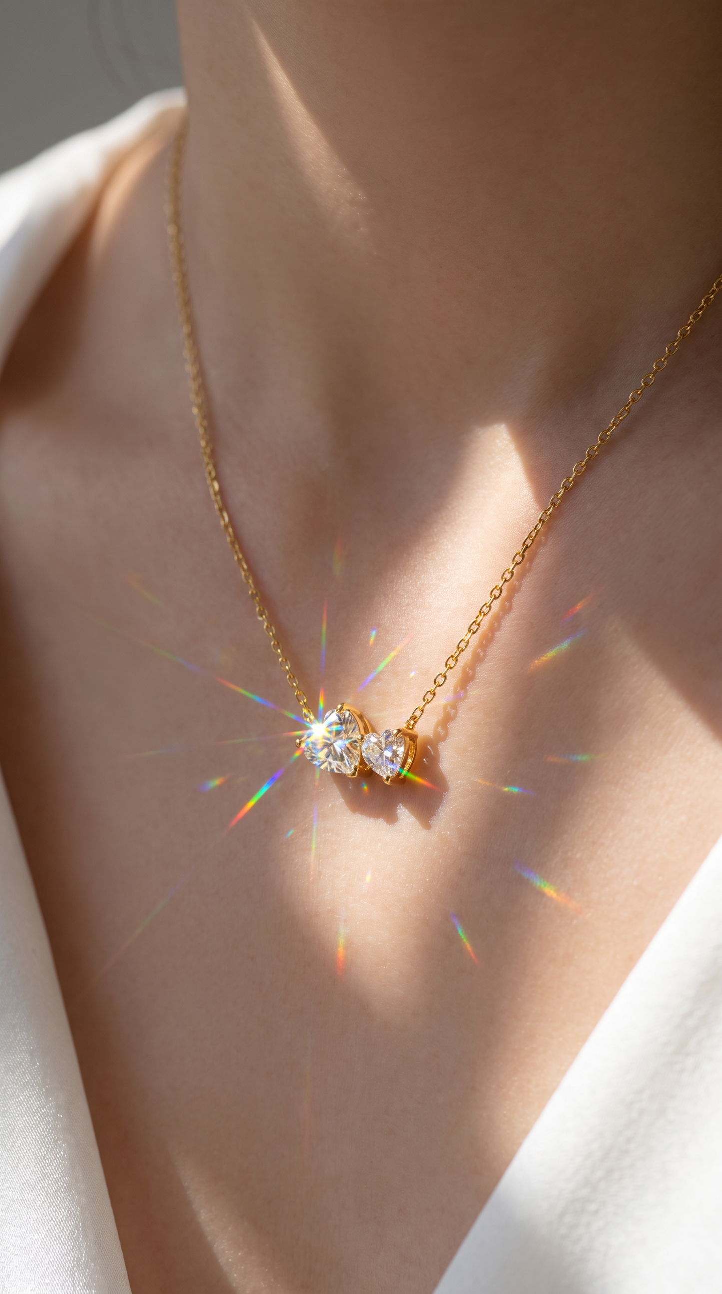 Perfect Pair Necklace Gold