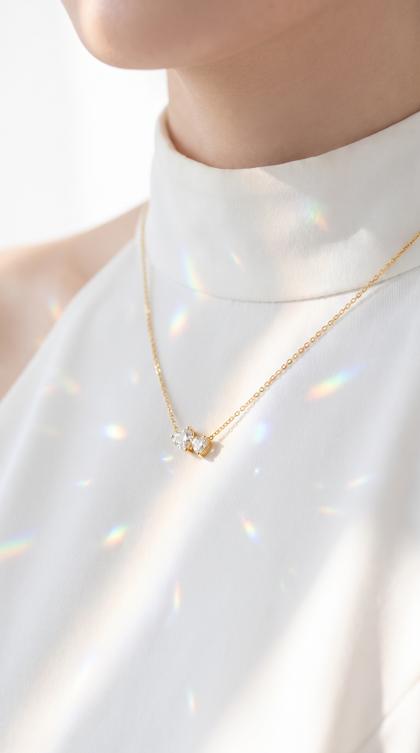 Perfect Pair Necklace Gold