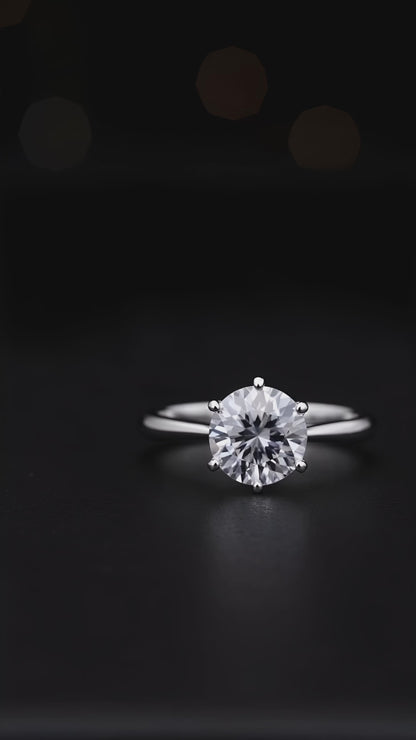 Polerad Strålande Ring