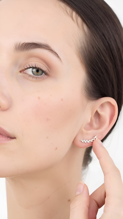 Orecchini Luster Fogliosi