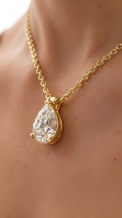 Moonlit Teardrop Necklace