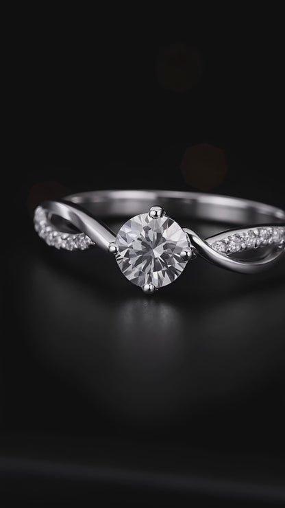 Twirling Brilliance Ring