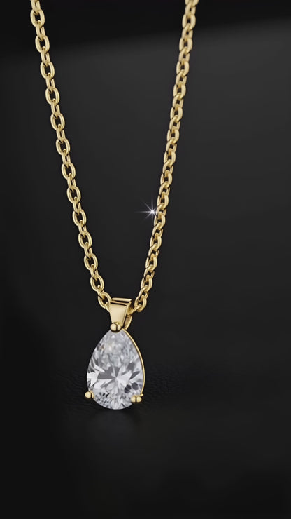 Moonlit Teardrop Necklace