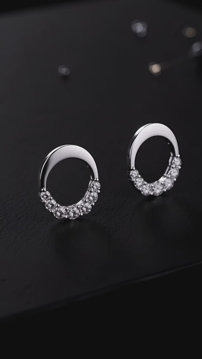 Celestial Crescent Earrings