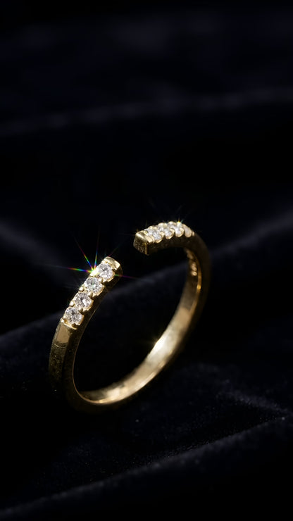 Refined Sparkle Ring