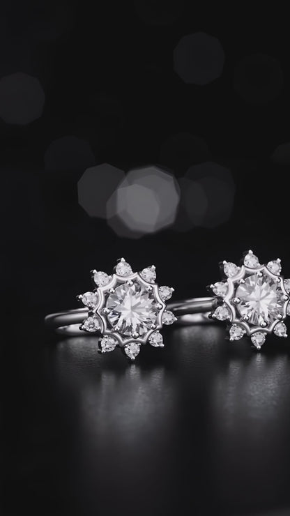 Frosted Elegance Earrings