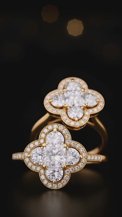 Clover Elegance Ring