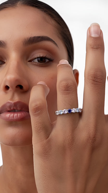 Ocean Blue Opulence Ring