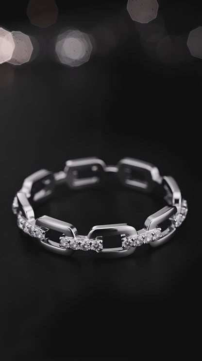 Edelstahl Funkelring