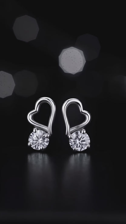 Gleaming Heartbeat Earrings