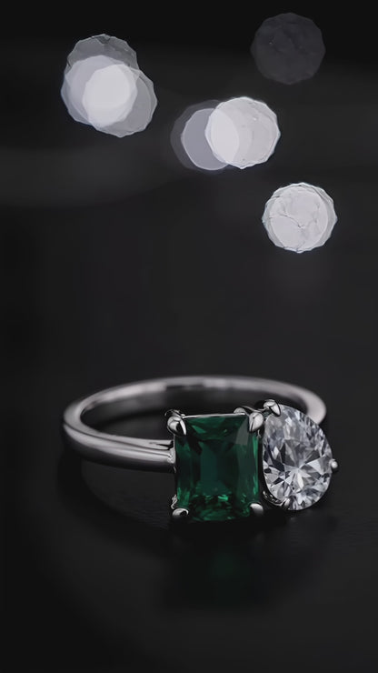 Smaragd Eleganz Ring