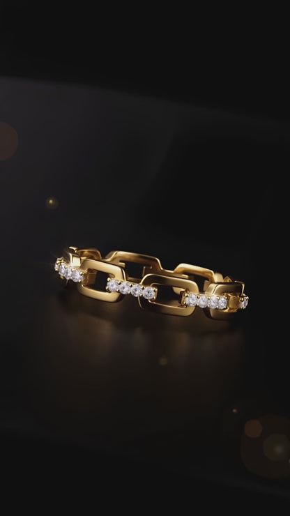 Edelstahl Funkelring