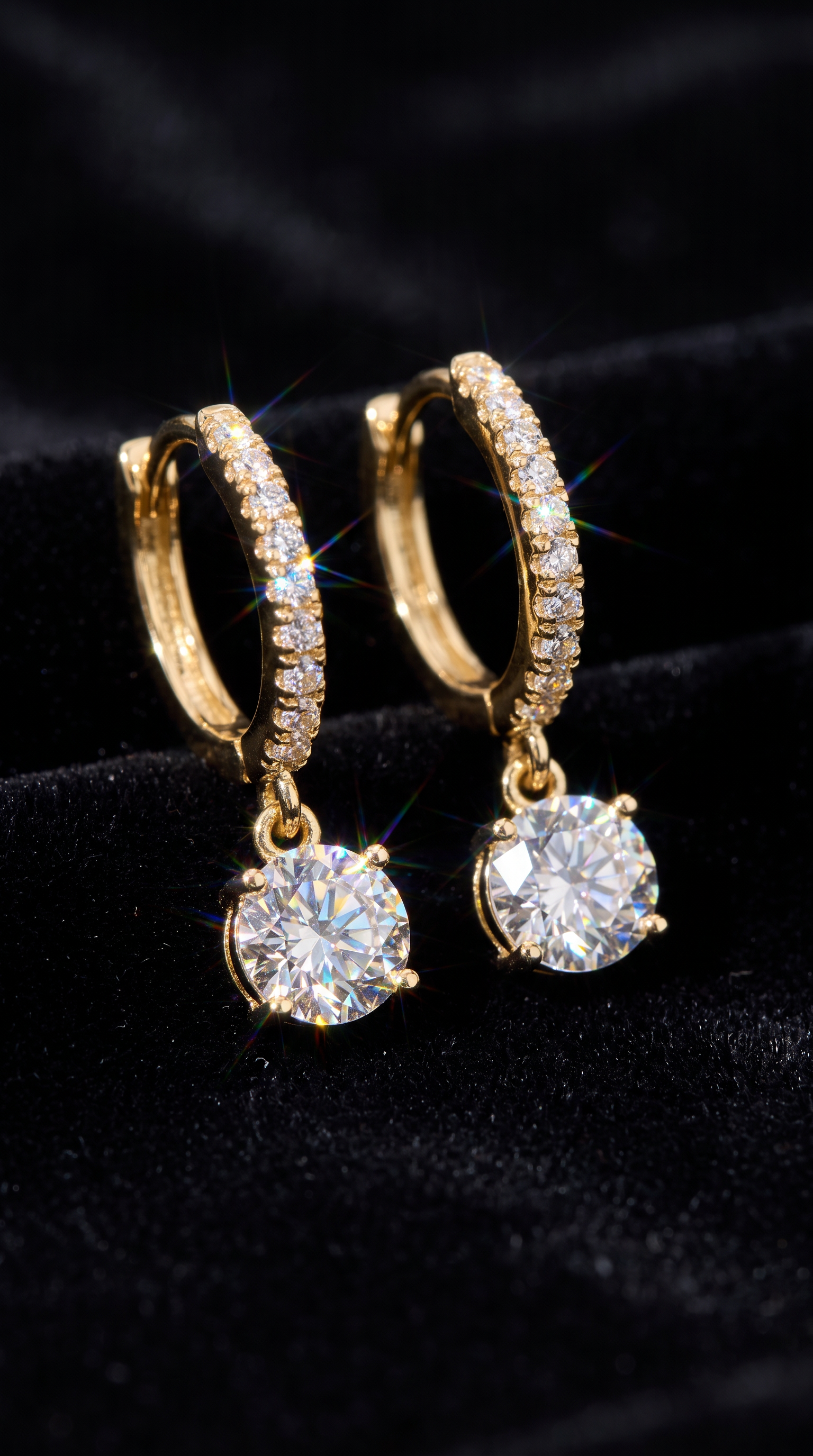 Radiant Orb Earrings Gold
