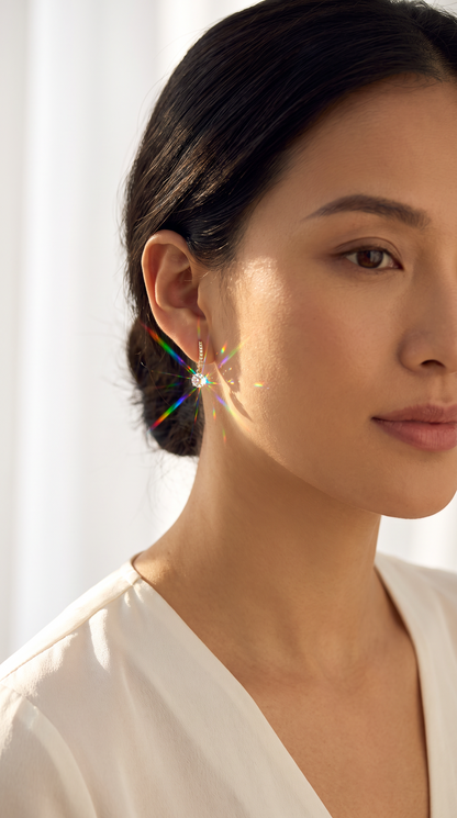 Radiant Orb Earrings Gold