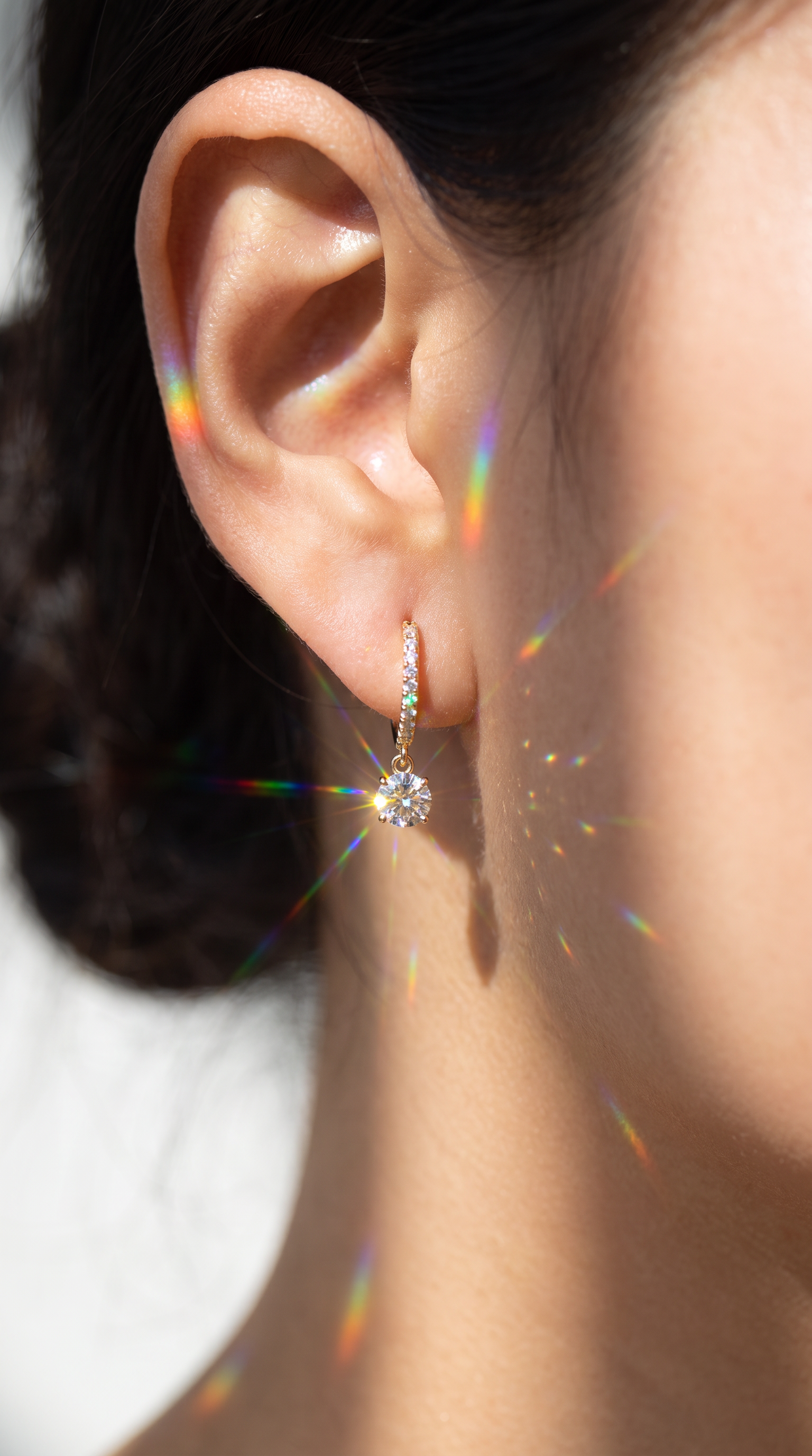Radiant Orb Earrings Gold