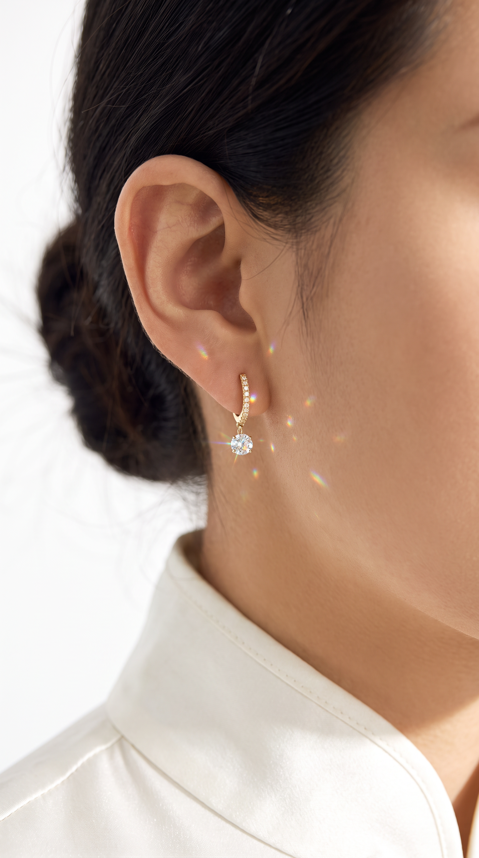 Radiant Orb Earrings Gold