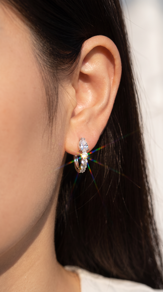Raindrop Cascade Hoops