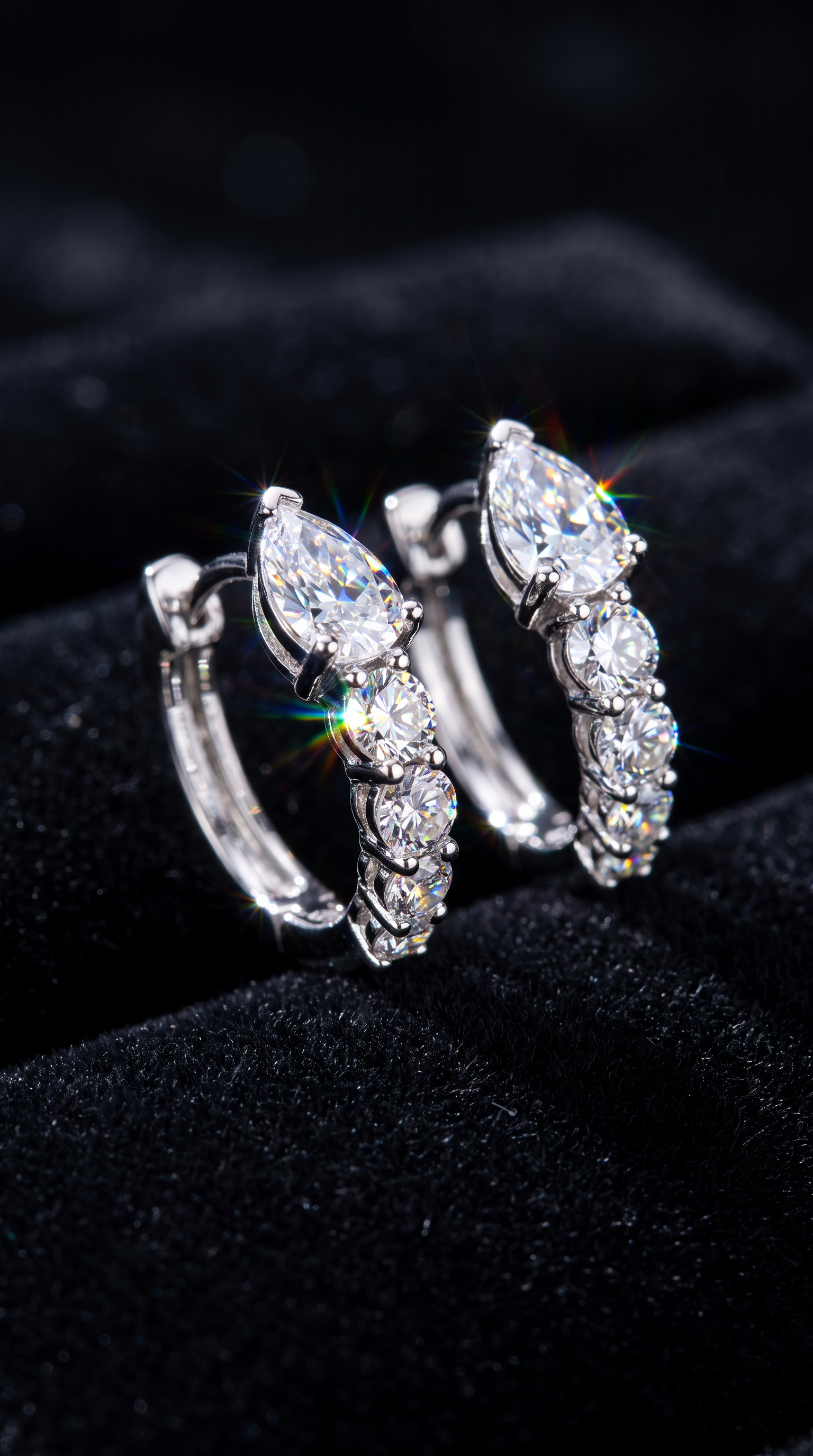 Raindrop Cascade Hoops
