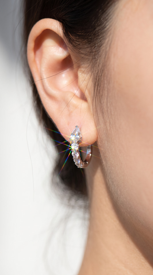 Raindrop Cascade Hoops