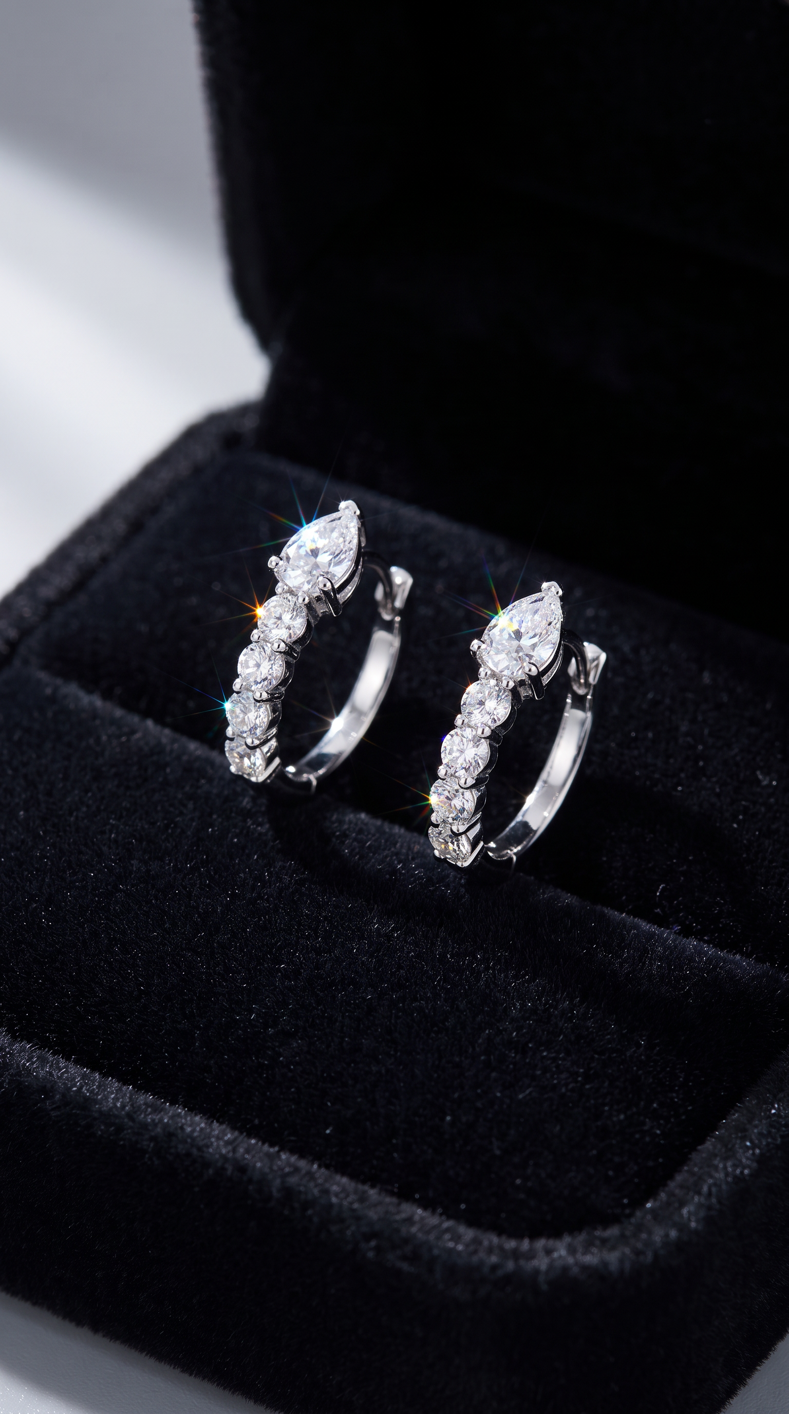 Raindrop Cascade Hoops