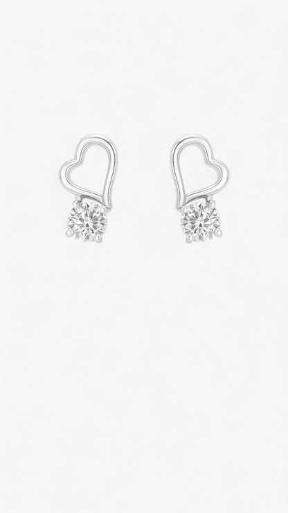 Gleaming Heartbeat Earrings