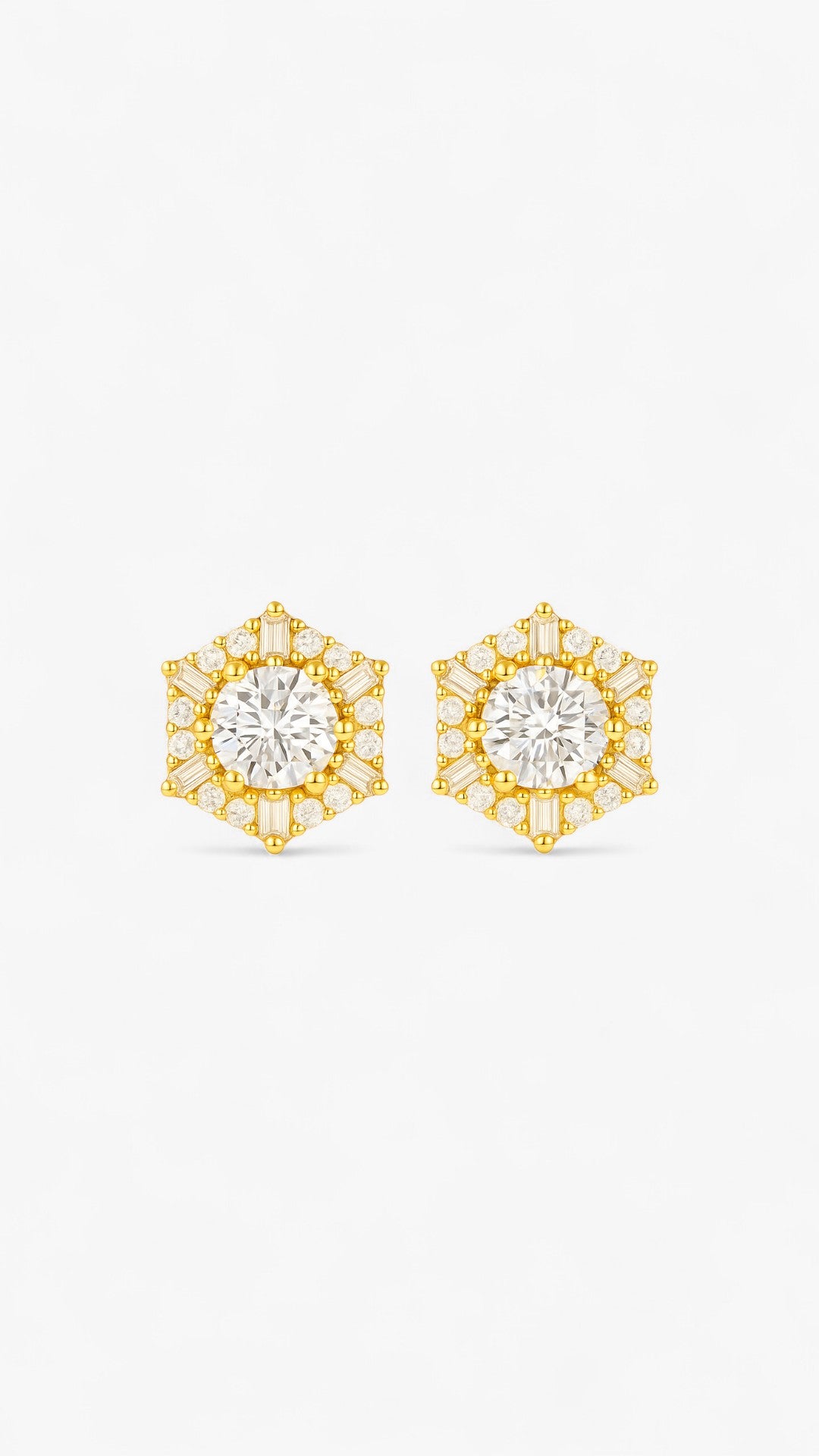 Space Snowflake Earrings