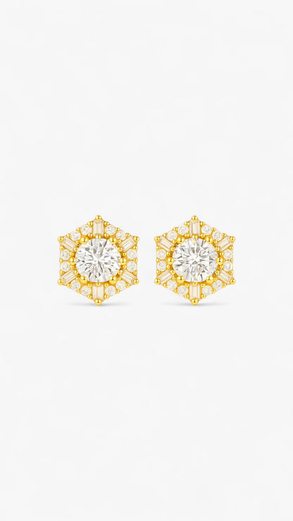 Space Snowflake Earrings
