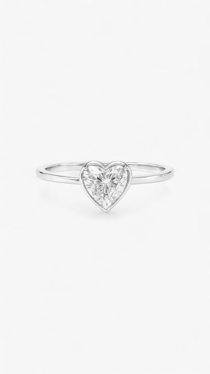 Anillo de corazón etéreo