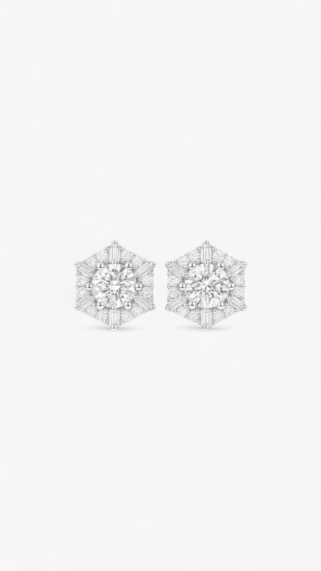 Space Snowflake Earrings