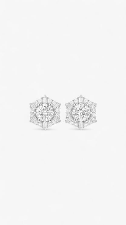 Space Snowflake Earrings