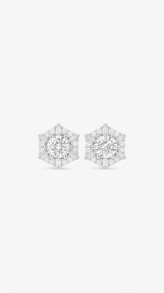 Space Snowflake Earrings