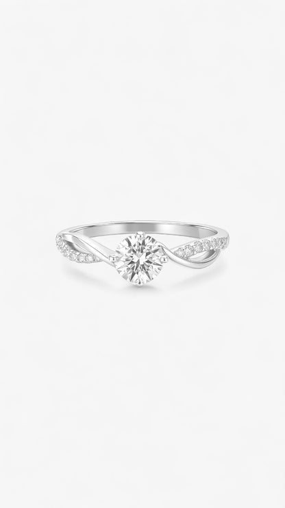 Twirling Brilliance Ring