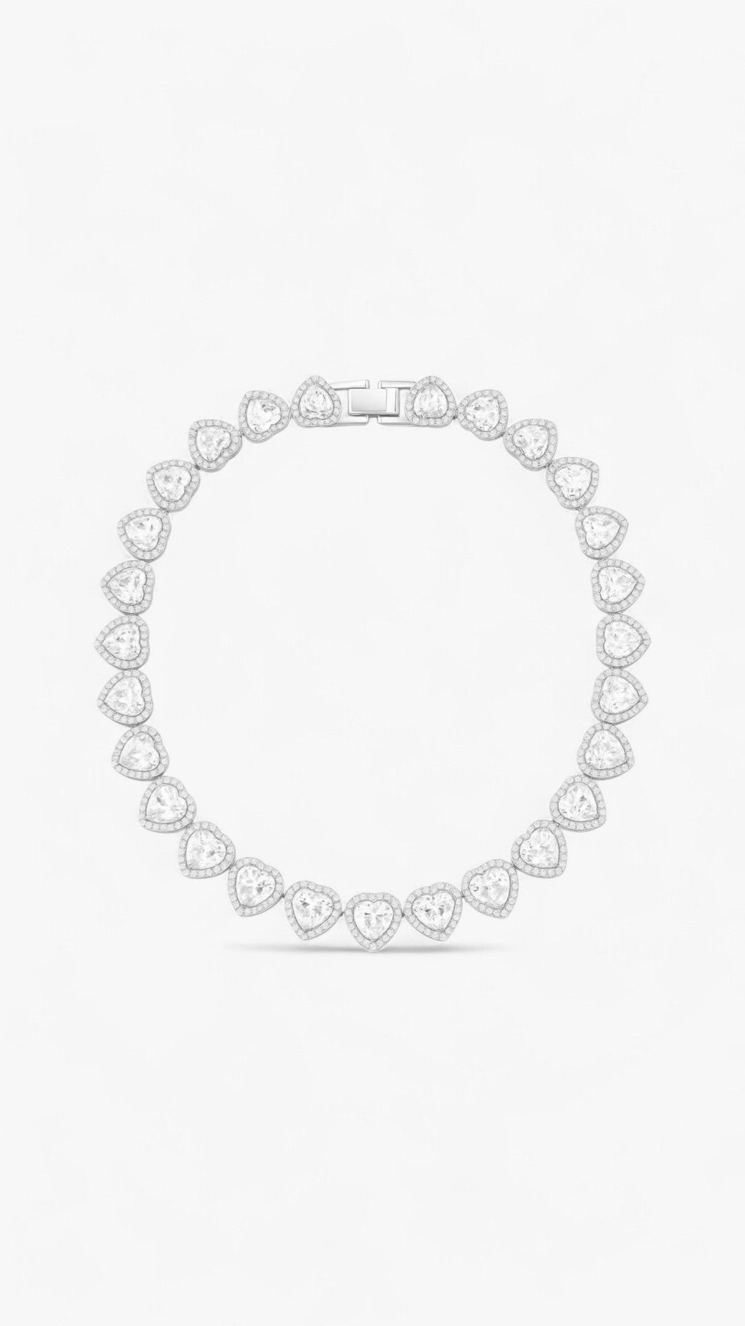 Crystal Hearts Necklace