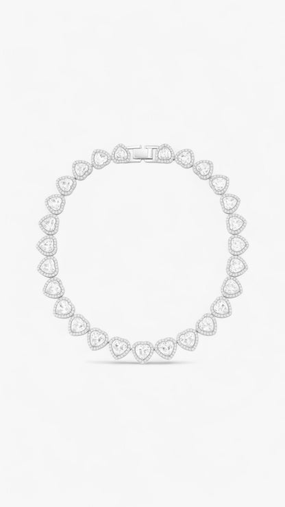 Crystal Hearts Necklace