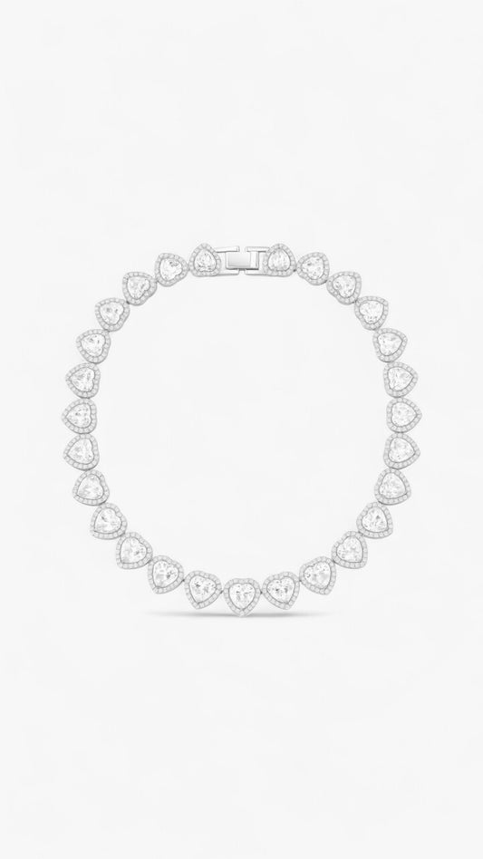 Crystal Hearts Necklace