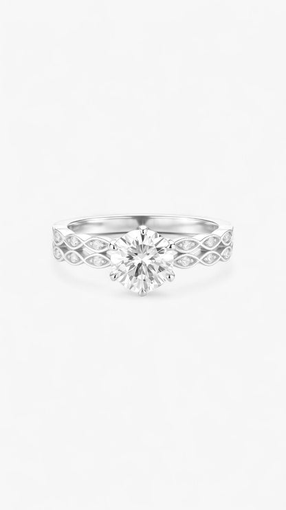 Celestial Solitaire Ring