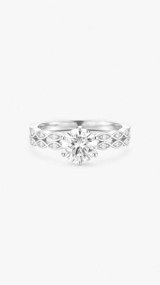 Celestial Solitaire Ring
