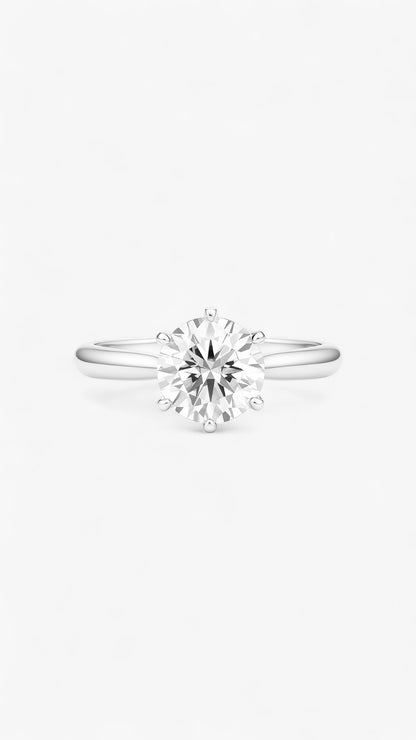 Polerad Strålande Ring