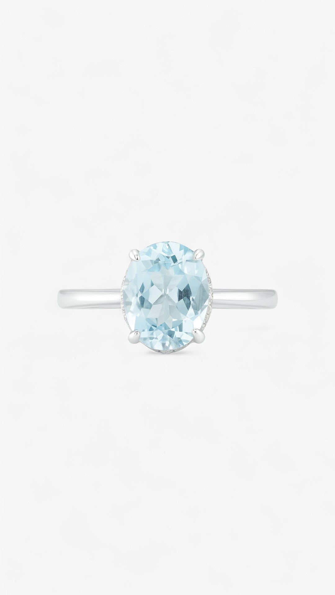 Aquamarine Radiance Ring