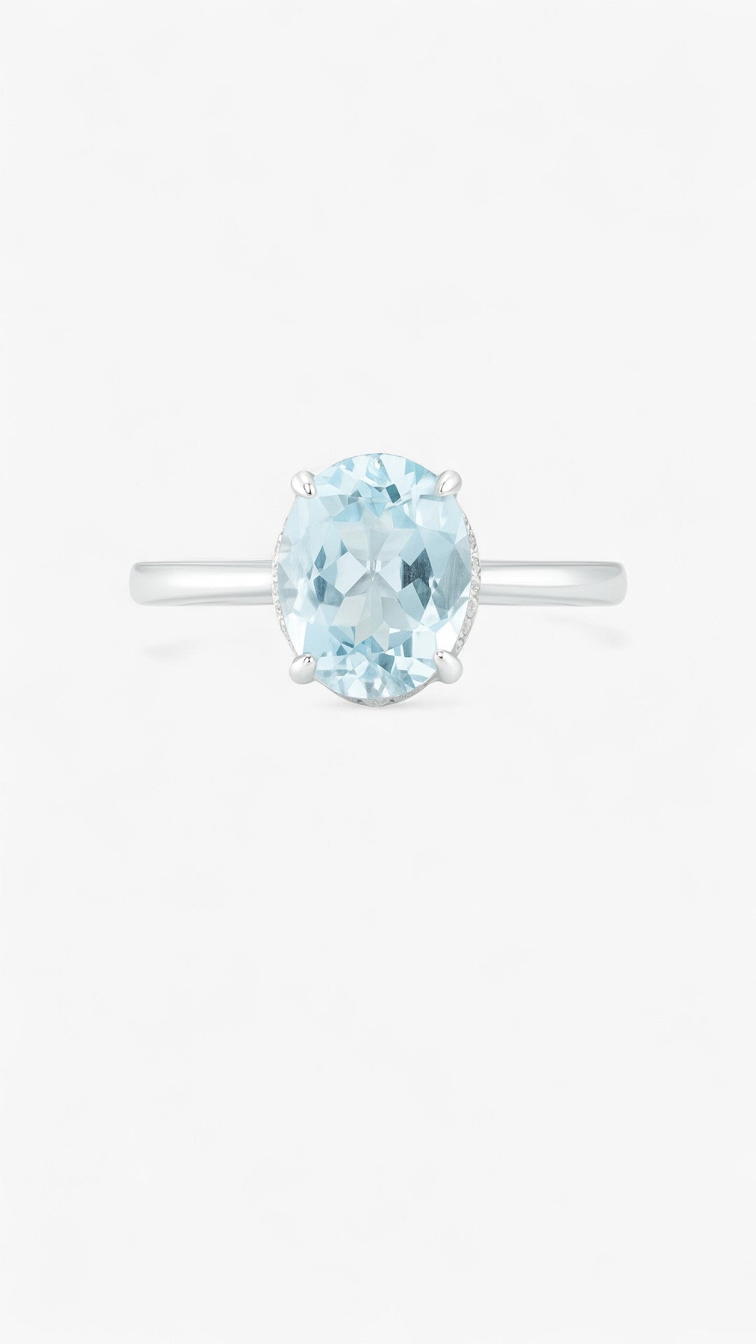 Aquamarine Radiance Ring