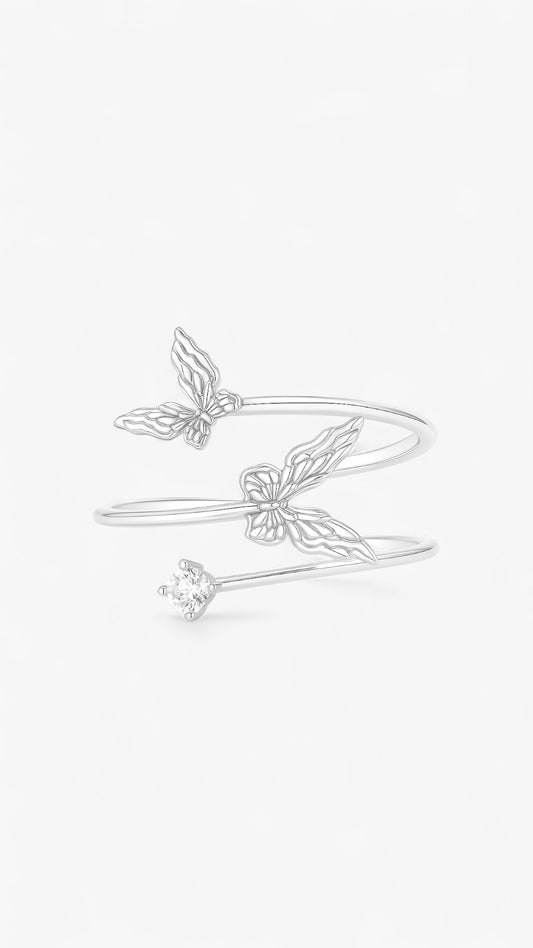 Fluttering Swirl Ring