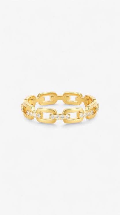 Edelstahl Funkelring