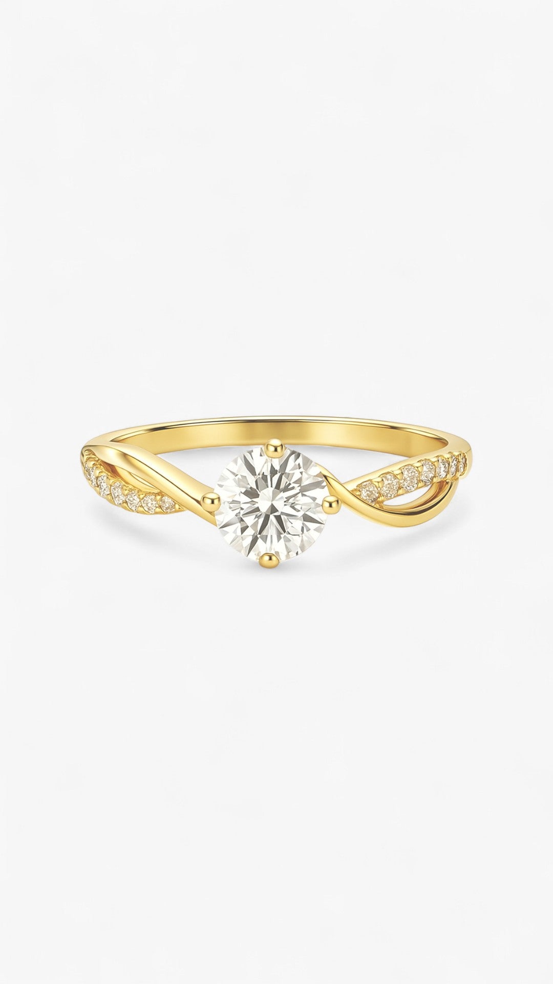 Twirling Brilliance Ring