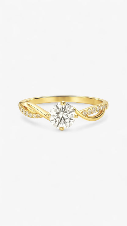 Twirling Brilliance Ring