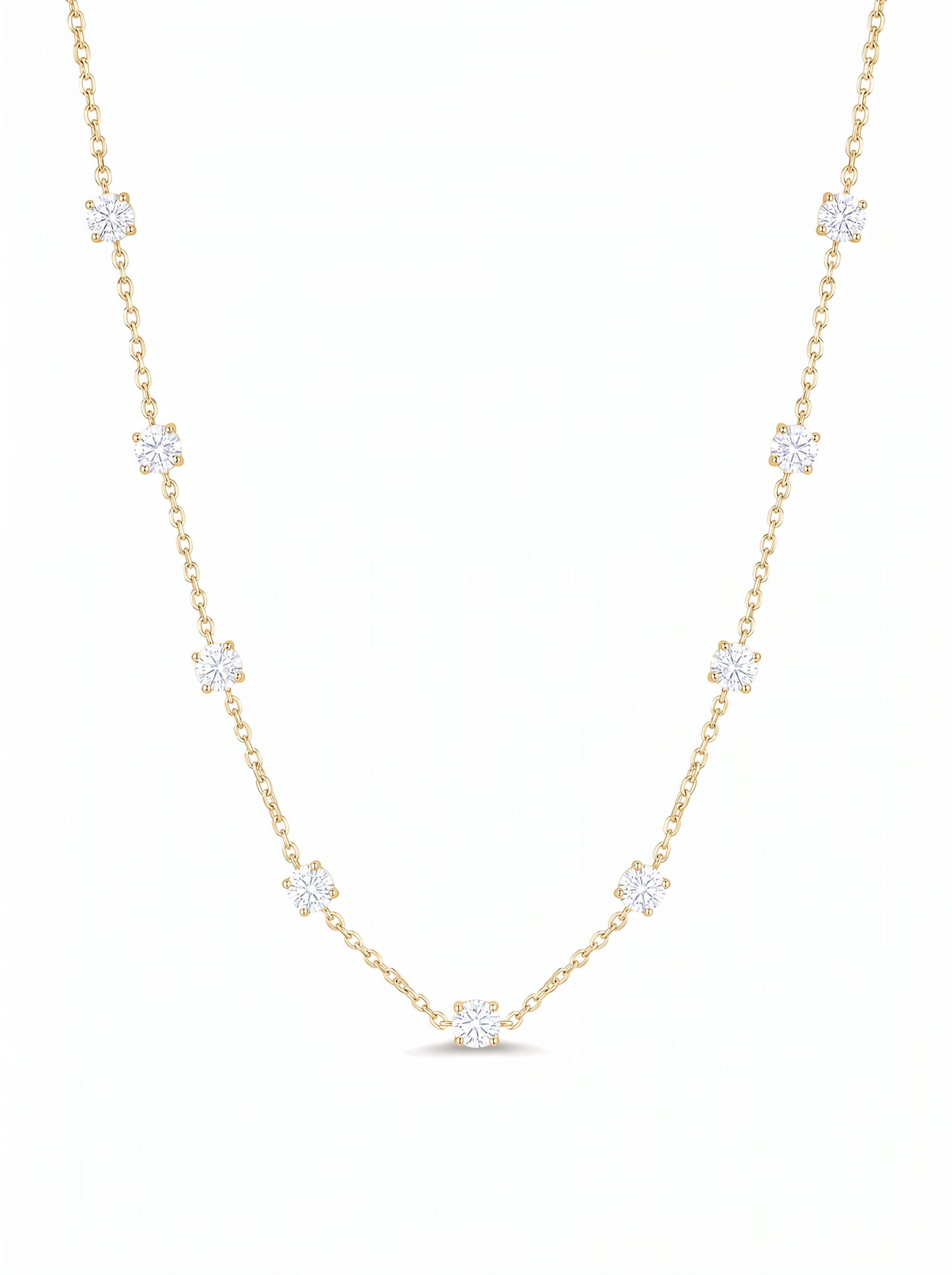 Scattered Stars Necklace Gold