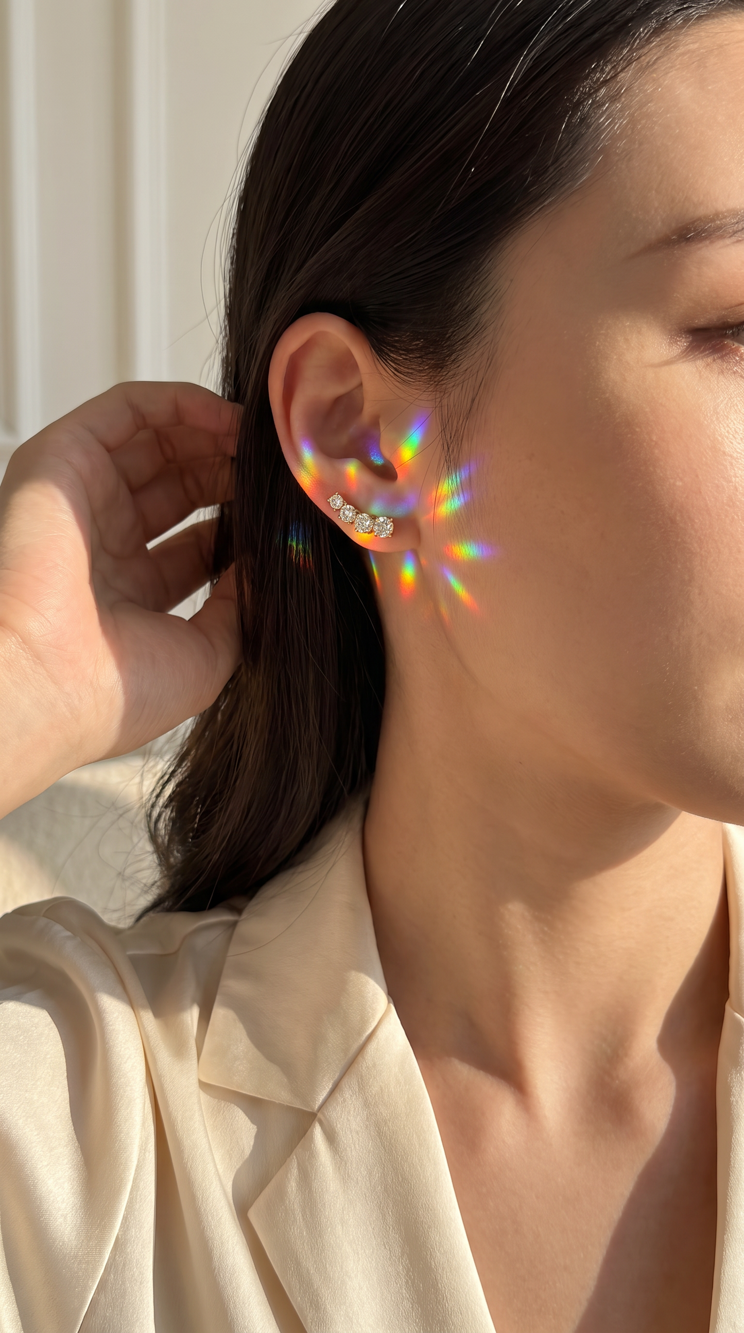 Shooting Star Earrings Gold